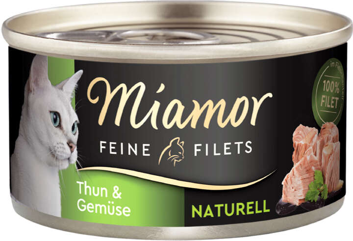 Miamor Katzen-Nassfutter Feine Filets Naturell Thunfisch & Gemüse